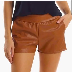 Wear Commando Faux Leather Relaxed Short